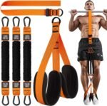 HPYGN Two Foots Pull Up Assistance Bands, Heavy Duty Resistance Band for Pull Up Bar, Adjustable Weight/Size with Fabric Feet/Knee Rest, Bands for Pull Up Assist for Strength Training, Pull Up - Image 2