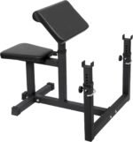 HSM Preacher Curl Weight Bench Max load 450lbs Strength Training Seated Arm Isolated Barbell Dumbbell Biceps Station Home Gym - Image 2