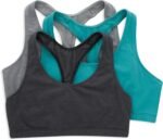 Hanes Women's Racerback Cotton T-Back Bralette (3 Pack) - Image 2