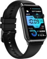 Health Fitness Tracker Smart Watch with 24/7 Heart Rate Blood Oxygen Blood Pressure Monitor Sleep Tracker 128 Exercise Modes Step Calorie Counter Pedometer IP68 Waterproof for Women Men Android iOS - Image 2