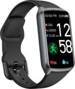 Health Fitness Tracker with 24/7 Heart Rate, Blood Oxygen, Blood Pressure, Sleep Tracker, 5ATM Waterproof Activity Trackers with Step Tracker, Pedometer (S & L Bands Included) - Image 2