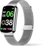 Health Fitness Tracker with 24/7 Heart Rate, Smart Watch with Blood Pressure and Blood Oxygen Monitor, Bulit-in 120+ Sport Mode, Sleep Tracking Waterproof Activity Tracker for Women Men (Silver) - Image 2