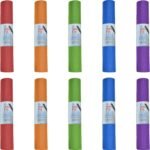 Hello Fit 10-Pack Yoga Mat, 68" x 24" Non Slip Exercise Mat, 4mm Thick Gym Mat for Fitness and Stretching, Bulk Non Toxic Yoga Mats for Schools and Studios - Image 2