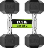 Hex Dumbbell Set, 2.5-65 lb Rubber Encased Exercise & Fitness Dumbbells, Weights Dumbbells Set of 2, Hand Weight for Strength Training - Image 2
