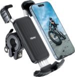 Hiboy Bike Phone Holder, 360° Rotatable Universal Motorcycle Phone Mount, Wrap Anti Shake Bicycle Scooter Handlebar Phone Clip for 5.1-6.8" Cellphone - Image 2