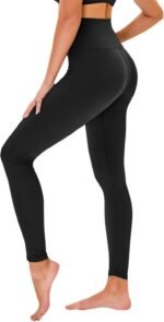 High Waisted Leggings for Women - No See Through Tummy Control Cycling Workout Yoga Pants with Pockets Reg & Plus - Image 2