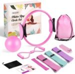 Home Pilates Kit, Pilates Essentials Kit for Women, Pilates Equipment Set with Pilates Ring, Resistance Bands & Accessories, Guides, Pilates Ring and Ball Set for Starters Home Workouts - Image 2