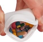 Home-X Small Pill Pouch – Squeeze-Open Pill Pouch for Medicine, Earbuds, Mints & Small Essentials – Portable Travel Pill Pouch with Easy Open & Secure Closure – Compact Pill Pouch for Purse & Pocket - Image 2