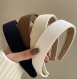 Huachi Headbands for Women Non Slip Trendy Headbands for Women’s Hair 1 inch Wide Cute Headband for Girls, Fall Head Bands Elastic Hair Bands for Womens Fashion Accessories for Women 4PCS - Image 2