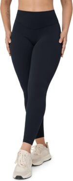 Hugcurve No Front Seam High Waisted Workout Leggings for Women Buttery Soft Yoga Pants Gym Athletic Tights - 25'' - Image 2