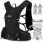 Hydration Pack Backpack, Lightweight Water Backpack with 2L Hydration Bladder Daypack for Men Women,Running Hydration Vest for Trail Running Hiking Cycling Race Climbing (All Black) - Image 2