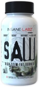 Insane Labz Saw®, High Potency Fat Burner, Thermogenic Weight Loss Supplement and Appetite Suppressant with L-Tyrosine, Yerba Mate, GABA and Alpha Yohimbine, 60 Srvgs - Image 2