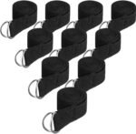Jerify Yoga Strap for Stretching Bulk 6ft Exercise Stretch Band with Metal D Ring Adjustable Pilates Non Elastic Yoga Belt for Women Men Physical Fitness Gym Workout Dance - Image 2