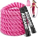 Jump Rope, Weighted Jump Rope for Women, Heavy Jump Ropes for Fitness, Home Gym Exercise Equipment, Adult Skipping Rope for Improve Strength, Weight Loss, Boxing Training,Total Body Workout Equipment - Image 2