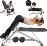 KUYOU Weight Bench, 2 in 1 Workout Bench Roman Chair, Adjustable Weight Bench for Home Gym Strength Training Bench for Full Body Workout - Image 2