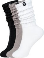 Kamo Fitness Cozy 3-Pair Pack - Scrunch Long Crew Socks for Women, Soft & Breathable Boot and Slouch Socks, Size 5-9 - Image 2