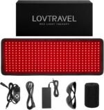 LOVTRAVEL 360pcs LED 660nm Red Light and 850nm Near Infrared Light Therapy Devices Mat Large Wearable Pads Wrap for Body Pain Relief - Image 2