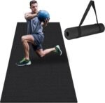 Large Workout Mat 6'x2' & 6'x4' - Home Gym Flooring for Weightlifting, Jump Rope, MMA, Yoga, Cardio, Stretch, Plyo, HIIT - Shoe-Friendly - Image 2