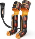Leg Massager with Heat and Compression, Foot Calf & Thigh Massage for Circulation and Pain Relief, Leg Compression Massager with Handheld Controller 3 Intensities 6 Modes - Image 2