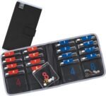 Lewis N. Clark Travel Pill Organizer, For Vitamins, Medication, Prescriptions, Or Medicine Storage, 16 Slot Pouch, Black - Image 2
