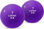 Logest Weighted Toning Exercise Balls Pair - Round Shape Medicine Ball - 1LB 2LB 3LB 4LB 5LB 6LB Available - Toning Muscle for Men & Women - Color-Coded Difficulty Levels - Image 2