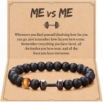 ME VS ME Inspirational Workout Gym Gifts for Men with Message Card - Image 2