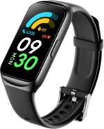 MEHRI Fitness Tracker - Smart Watch with 24/7 Heart Rate, Blood Pressure & Oxygen, Sleep & Stress Monitoring, IP68 Waterproof, Activity Tracker, Step Count, Calories, Distance & More (Black) - Image 2