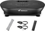 MERACH Vibration Plate Exercise Machine, Vibrating Platform for Lymphatic Drainage Weight Loss Muscle Activation, Full Body Home Exercise Equipment with LED Touch Screen Bluetooth Pull Cord - Image 2
