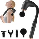 Massage Gun with Upgraded Extension Handle, Back Massager for Pain Relief Deep Tissue, Muscles/Neck/Shoulders/Waist/Legs Massager with 4 Massage Heads & 6 Speed Levels & 3 Massage Modes - Image 2