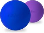 Massage Lacrosse Balls for Myofascial Release,Yoga Deep Tissue Massage,Trigger Point Therapy and Foot Plantar Fasciitis,Muscle Soreness Massager Ball (2Pack,Deep Blue and Purple) - Image 2