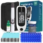 Metene S Blood Glucose Monitor Kit with 50 Glucometer Strips, 50 Lancets, 1 Blood Sugar Monitor, Diabetes Testing Kit with Control Solution, Lancing Device, No Coding, Glucometro Kit Completo - Image 2