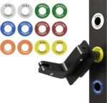 Mikolo Squat Rack Magnetic Position Markers - Power Cage Attachment, for J-Hooks and Spotter Arms (1" Holes) - Image 2