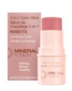 Mineral Fusion 3-in-1 Color Stick - Hydrating Cream Blush Tint for Cheek, Lip and Eye - Natural Multi Use Makeup (Rosette) - Image 2