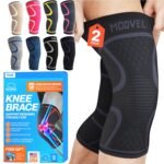 Modvel 2 Pack Knee Brace for Women & Men - Workout Knees Compression Sleeve for Knee Pain Relief Joint Support for ACL, Arthritis, Meniscus Tear Knees Brace for Sports, Rodilleras para Gym Fitness - Image 2