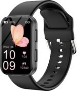 MorePro Health Fitness Tracker with Blood oxy-gen Monitor and 24/7 Heart Rate and Blood Pressure, Sleep Monitor, 120+ Sport Modes Waterproof Fitness Watch for Women Men Android iOS, Black - Image 2