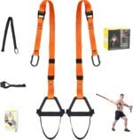 Moulyan Bodyweight Resistance Training Straps,Suspension Training straps Complete Home Gym Fitness Trainer kit for Full-Body Workout Easy Setup Gym Home Outdoors - Image 2