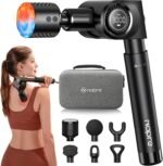 NAPRE Massage Gun with Heat and Cold Head,Deep Tissue Percussion Back Massager for Muscle/Neck/Body Pain Relief with Long Extension Retractable Handle,32-Speeds,Foldable with 5 Adjustable Angles - Image 2