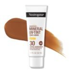 Neutrogena Purescreen+ Tinted Sunscreen for Face with SPF 30, Broad Spectrum Mineral Sunscreen with Zinc Oxide and Vitamin E, Water Resistant, Fragrance Free, Deep, 1.1 fl oz - Image 2