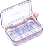 New Weekly Pill Organizer, Moisture-Proof Storage Case, Daily Travel Pill Storage Container, Travel Pill Box – Suitable for Vitamins, Dietary Supplements & Fish Oil(Purple) - Image 2