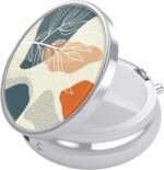 Nipichsha Pill Box, Small Pill Case for Purse & Pocket, Cute Travel Medicine Organizer, Portable Medicine Container Holder to Hold Vitamins, Medication, Fish Oil & Supplement, Desert Leaf - Image 2