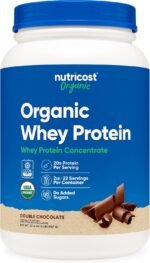 Nutricost Organic Whey Protein Concentrate, Double Chocolate Flavored, (2LBS) - Gluten-Free, Non-GMO - Image 2