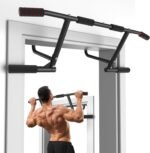 ONETWOFIT Pull Up Bar for Doorway, 440 lbs Heavy Duty Upper Body Fitness Workout Bar for Home Gym Exercise, Multi-Grip Strength Wall Mounted Door Frame Chin-Up Bar for Almost All Doors - Image 2
