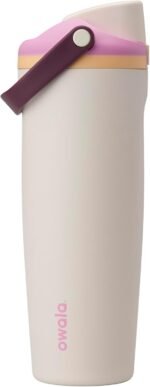 Owala FreeSip Sway Insulated Stainless Steel Water Bottle with Two-Way Spout, Built-In Straw and Bucket Handle, Made for Travel, School, and Sports, 30oz, BPA Free, Leak Proof, Daybreak - Image 2