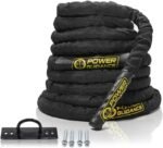 POWER GUIDANCE Battle Rope, 1.5/2 Inch Diameter Poly Dacron 30, 40, 50Ft Length Exercise Equipment for Home Gym & Outdoor Workout, Battle Rope Anchor Included… - Image 2