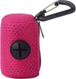 Pet Poop Bag Dispenser MeshFabric Dog Waste Bag Holder With LeashHook For Outdoor Activity - Image 2