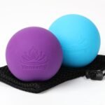 Physical Yoga Balls Massage Lacrosse Balls for Myofascial Release, Trigger Point Therapy, Muscle Soreness Deep Tissue Massage Physical Therapy Equipment(2 Pack,Blue and Purple) - Image 2