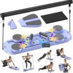 Pilates Board,Foldable Pilates Reformer Equipment with Timer, Multi-Purpose Portable Pilates Reformer Machine Home Pilates Kit for Home Workout,Fitness,Exercise,Abs - Image 2