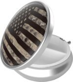 Pill Box, 3 Compartment Portable Travel Medicine Box with Mirror, Compact and Cute, Fits in Purse and Pocket, Medicine and Vitamin Organizer (American Flag) - Image 2
