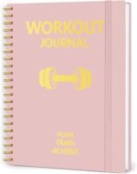 Pink Workout Journal for Women, Hardcover Fitness Journal for Home and Gym Workout Log Book A5(5.9" x 8.8") for Tracking Exercise and Progress, Lightweight Fitness Planner with Practical Layout - Image 2