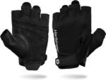 Power Gloves 3.0 - Durable Half Finger Weightlifting Gloves with Adjustable Wrist Closure, Breathable Leather Palm, Men's - Image 2